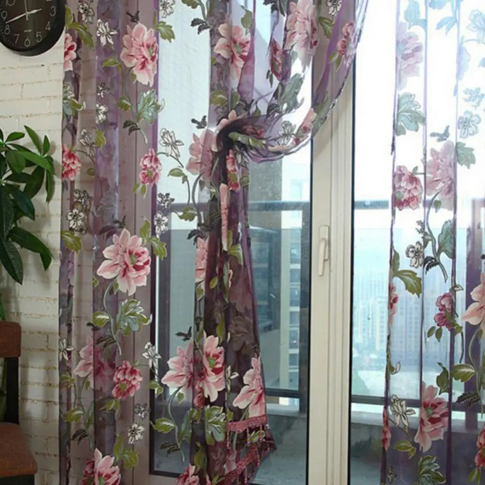 Cortinas de flores